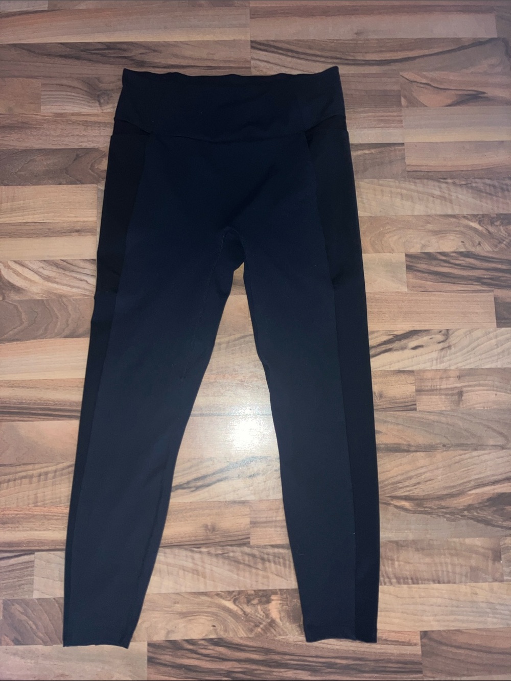 HoneyLove Black inner power black leggings side pockets womenβs Sz L
